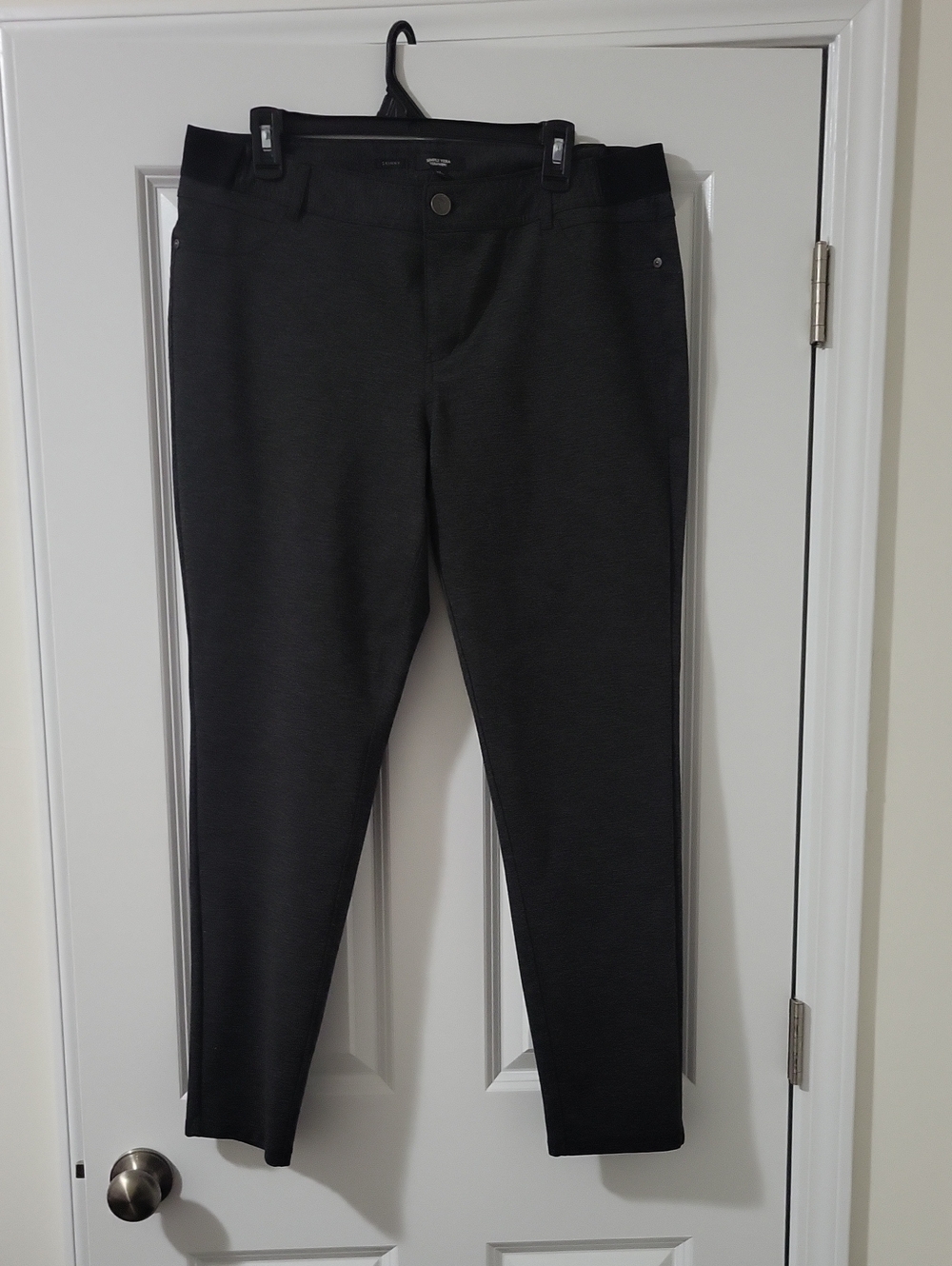 Simply Vera Vera Wang Charcoal Skinny Pants Size XL